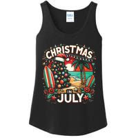 Christmas In July Summer Beach Vacation Xmas Ladies Essential Tank