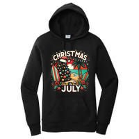 Christmas In July Summer Beach Vacation Xmas Women's Pullover Hoodie