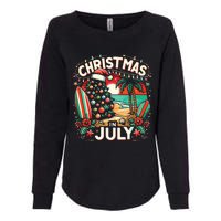 Christmas In July Summer Beach Vacation Xmas Womens California Wash Sweatshirt