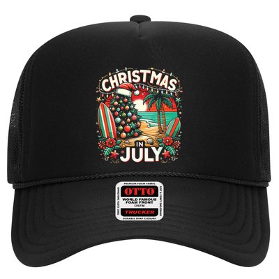 Christmas In July Summer Beach Vacation Xmas Trucker Hat