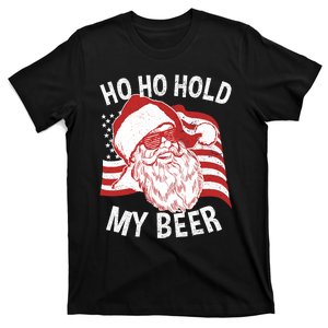 Christmas In July Santa Ho Ho Hold My Beer T-Shirt