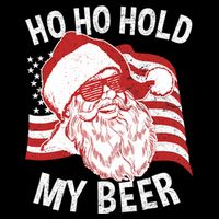Christmas In July Santa Ho Ho Hold My Beer Bucket Hat