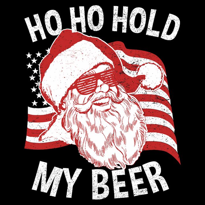 Christmas In July Santa Ho Ho Hold My Beer Bucket Hat
