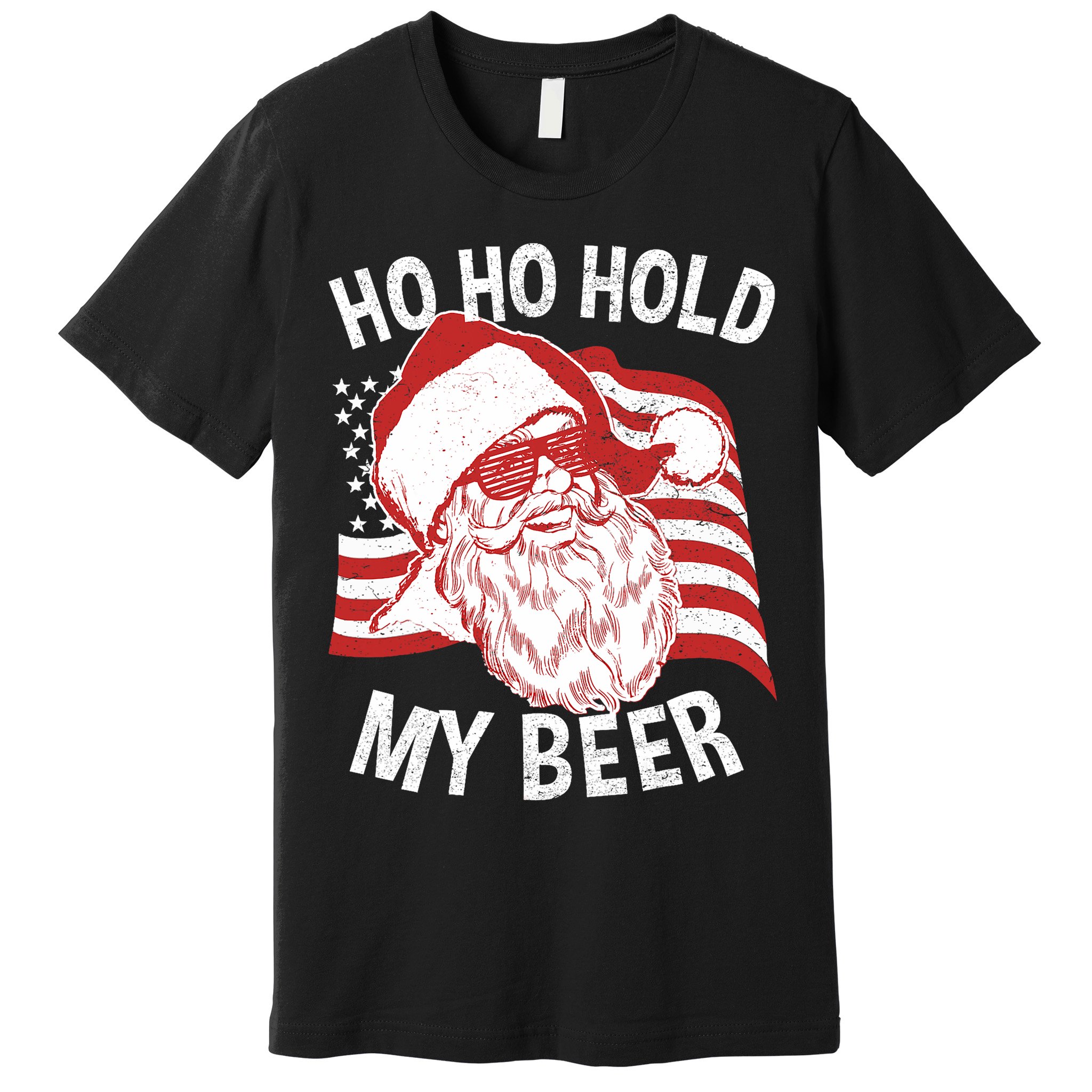 Christmas In July Santa Ho Ho Hold My Beer Premium T-Shirt
