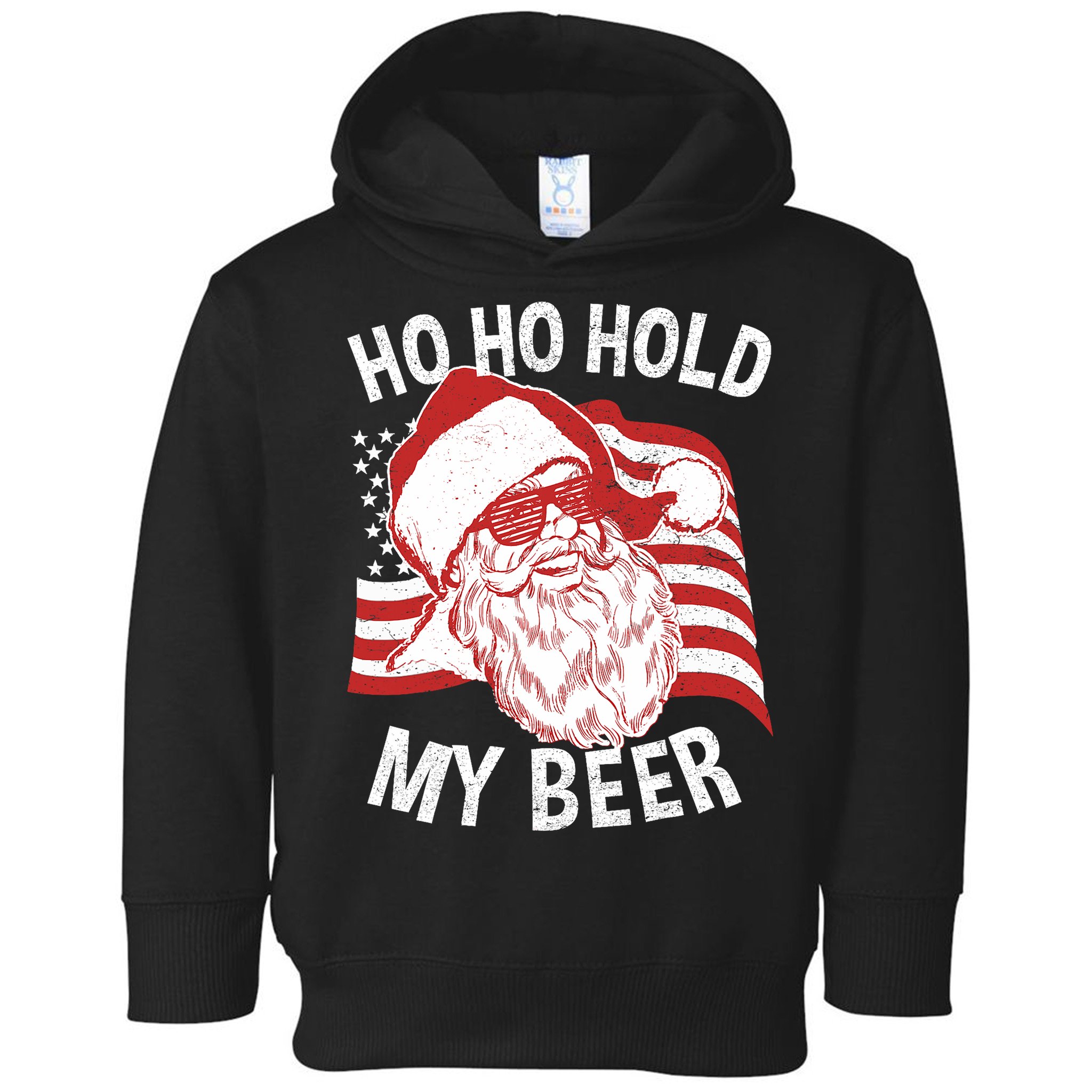 Christmas In July Santa Ho Ho Hold My Beer Toddler Hoodie