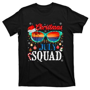 Christmas In July Squad Sunglasses Summer Beach Funny Xmas T-Shirt