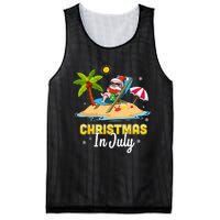 Christmas In July Santa Claus Beach Watermelon Gifts Mesh Reversible Basketball Jersey Tank