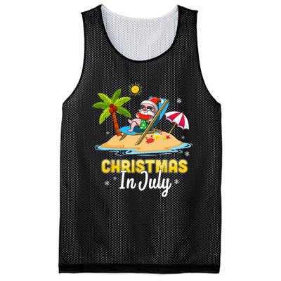 Christmas In July Santa Claus Beach Watermelon Gifts Mesh Reversible Basketball Jersey Tank