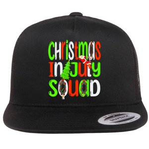 Christmas In July Squad Funny Summer Xmas Men Women Kids Flat Bill Trucker Hat