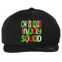 Christmas In July Squad Funny Summer Xmas Men Women Kids Wool Snapback Cap