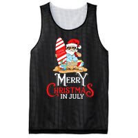 Christmas In July Santa Sunglasses Summer Beach Funny Xmas Mesh Reversible Basketball Jersey Tank