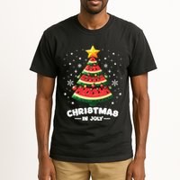 Christmas In July Watermelon Xmas Tree Summer Tall T-Shirt