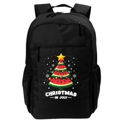 Christmas In July Watermelon Xmas Tree Summer Backpack