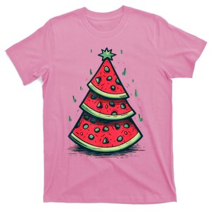 Christmas In July Watermelon Christmas Tre T-Shirt