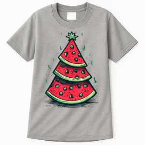 Christmas In July Watermelon Christmas Tre Tall T-Shirt