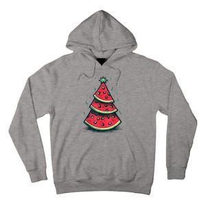 Christmas In July Watermelon Christmas Tre Tall Hoodie