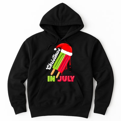 Christmas In July Watermelon Ice Pops Fun Christmas In July Hoodie