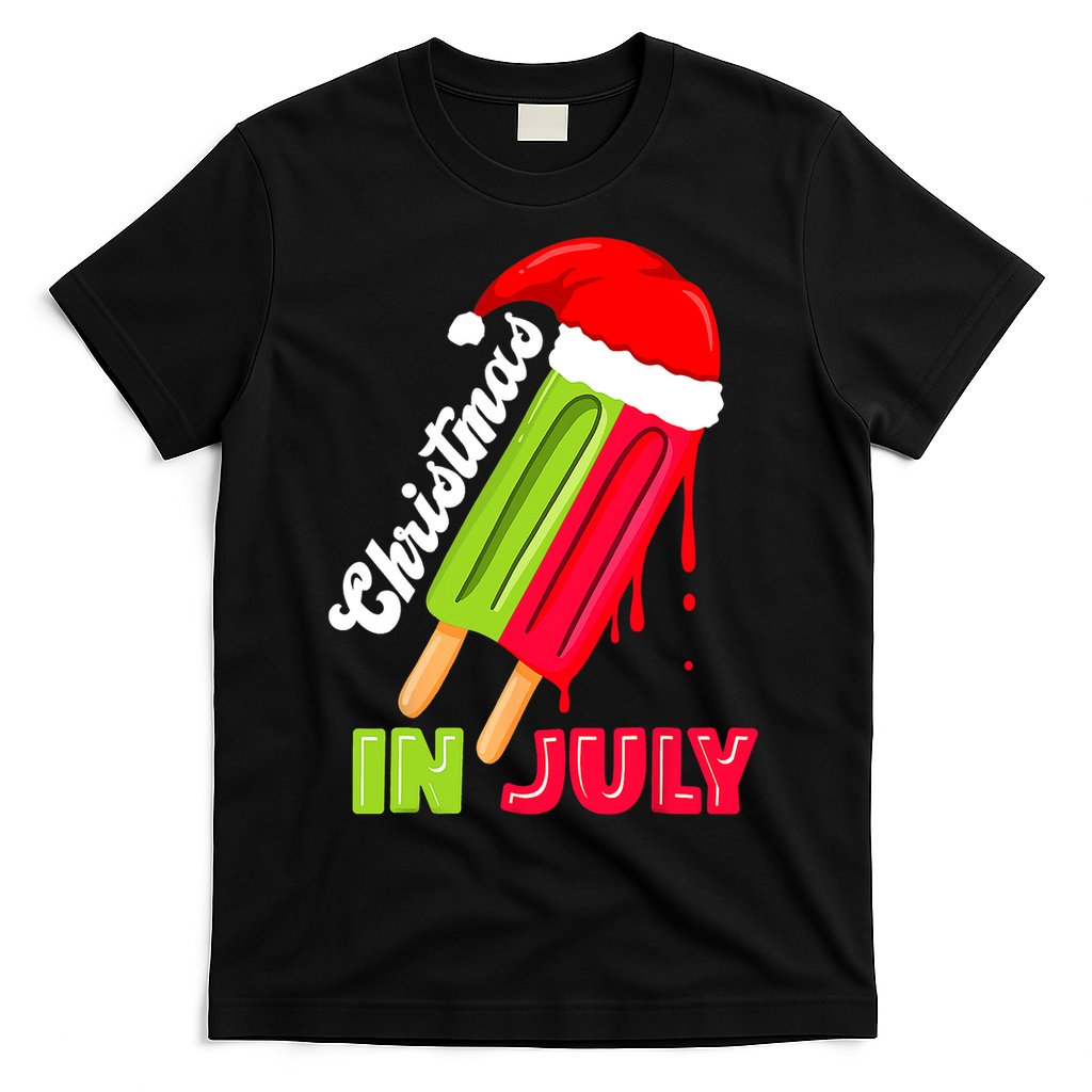 Christmas In July Watermelon Ice Pops Fun Christmas In July T-Shirt