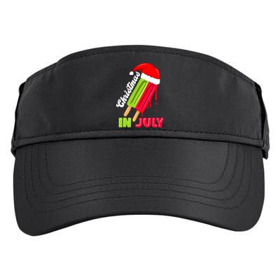 Christmas In July Watermelon Ice Pops Fun Christmas In July Adult Drive Performance Visor
