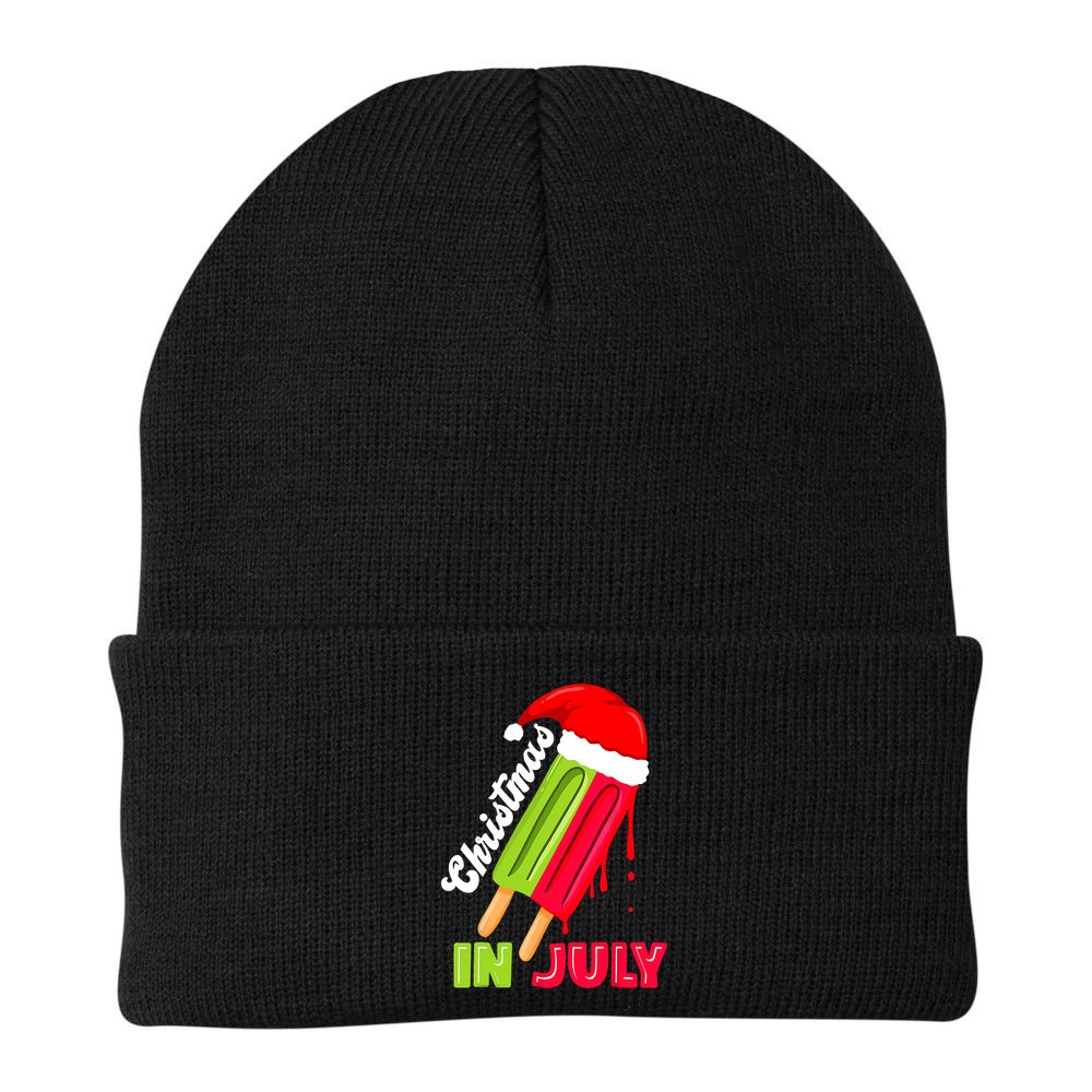 Christmas In July Watermelon Ice Pops Fun Christmas In July Beanie