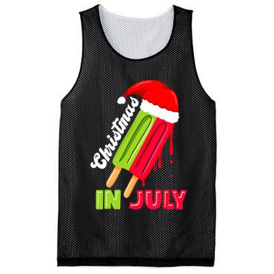 Christmas In July Watermelon Ice Pops Fun Christmas In July Mesh Reversible Basketball Jersey Tank
