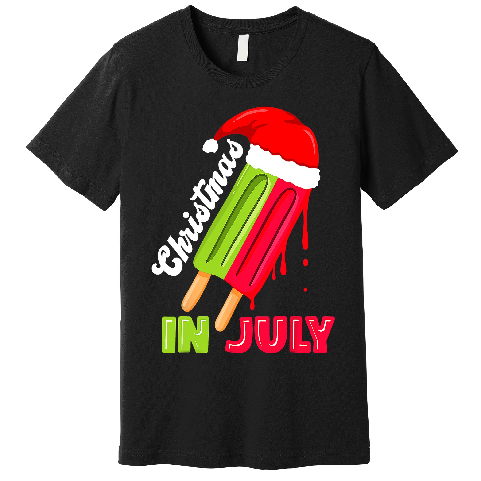 Christmas In July Watermelon Ice Pops Fun Christmas In July Premium T-Shirt