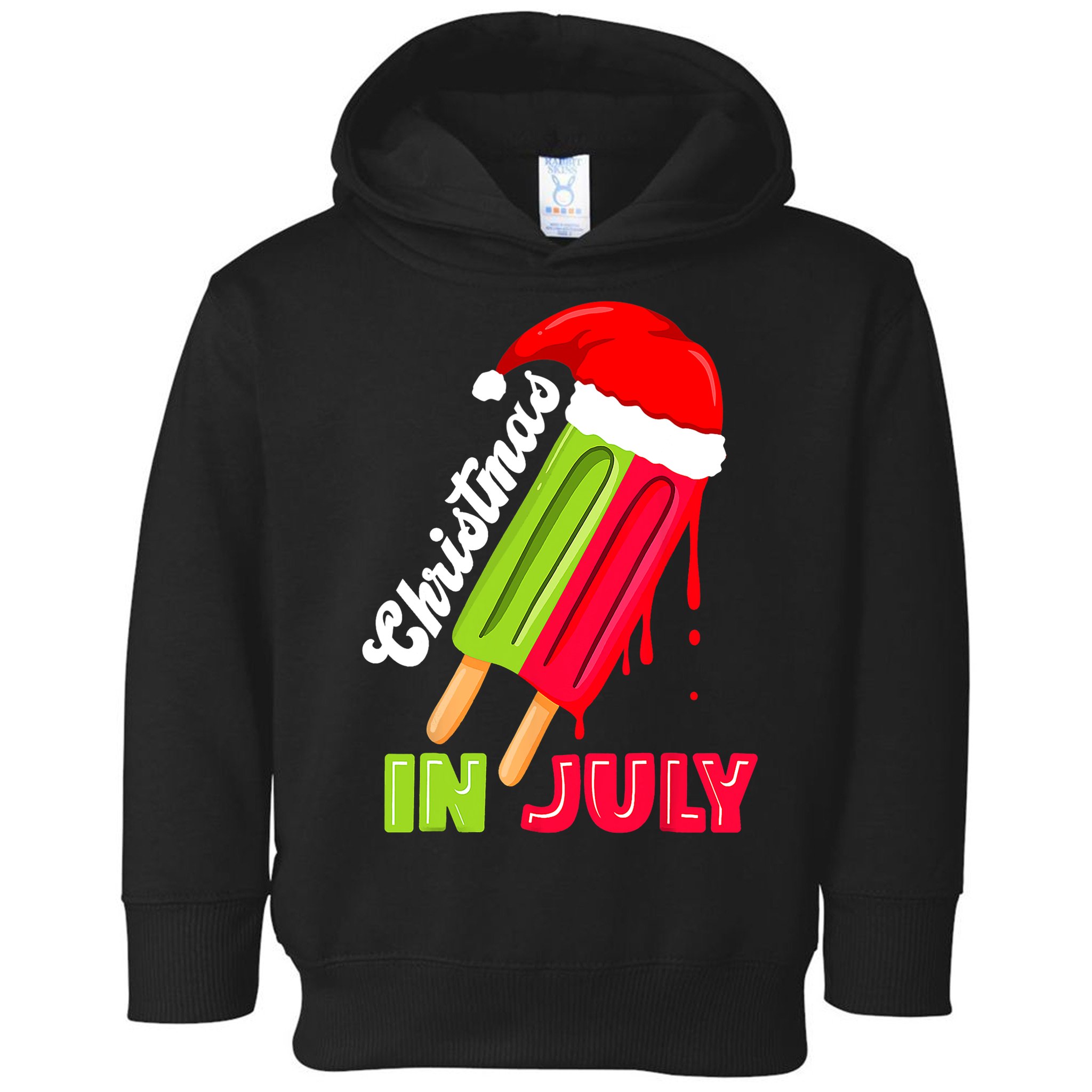 Christmas In July Watermelon Ice Pops Fun Christmas In July Toddler Hoodie