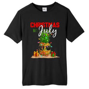 Christmas In July Pineapple Xmas Tree Summer Vacation Tall Fusion ChromaSoft Performance T-Shirt