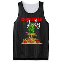 Christmas In July Pineapple Xmas Tree Summer Vacation Mesh Reversible Basketball Jersey Tank