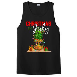 Christmas In July Pineapple Xmas Tree Summer Vacation PosiCharge Competitor Tank