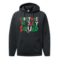 Christmas In July Squad Funny Summer Xmas Men Women Kids Performance Fleece Hoodie