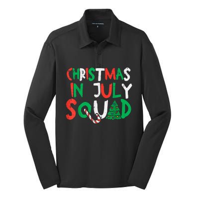 Christmas In July Squad Funny Summer Xmas Men Women Kids Silk Touch Performance Long Sleeve Polo