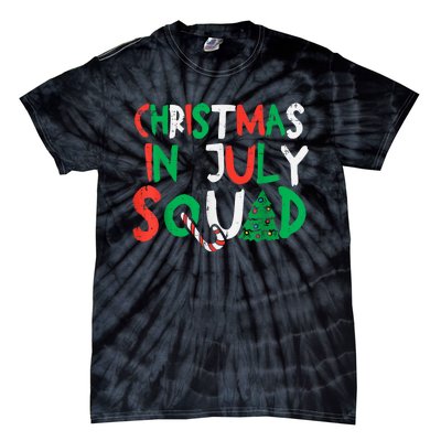 Christmas In July Squad Funny Summer Xmas Men Women Kids Tie-Dye T-Shirt