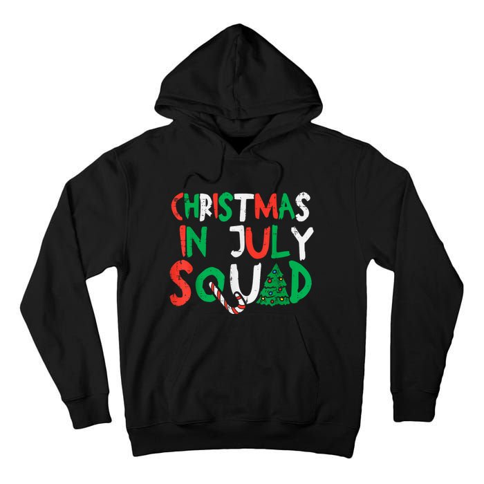 Christmas In July Squad Funny Summer Xmas Men Women Kids Tall Hoodie