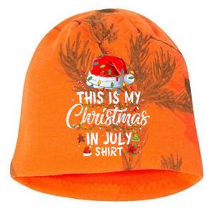 Christmas in July Santa Hat Summer Beach Vacation Xmas Kati - Camo Knit Beanie