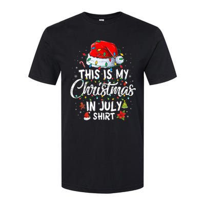 Christmas in July Santa Hat Summer Beach Vacation Xmas Softstyle CVC T-Shirt