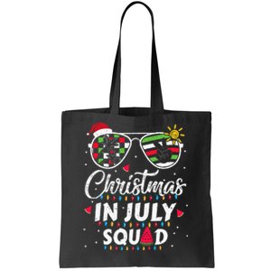 Christmas In July Squad Funny Summer Xmas Tote Bag