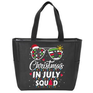 Christmas In July Squad Funny Summer Xmas Zip Tote Bag