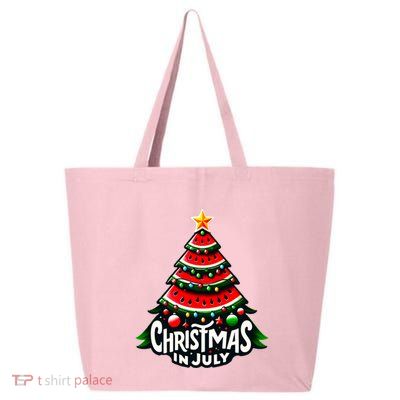 Christmas In July Watermelon Xmas Tree Summer 25L Jumbo Tote