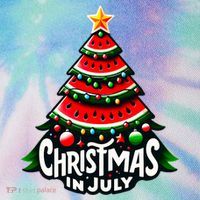 Christmas In July Watermelon Xmas Tree Summer Legacy Tie Dye Trucker Hat