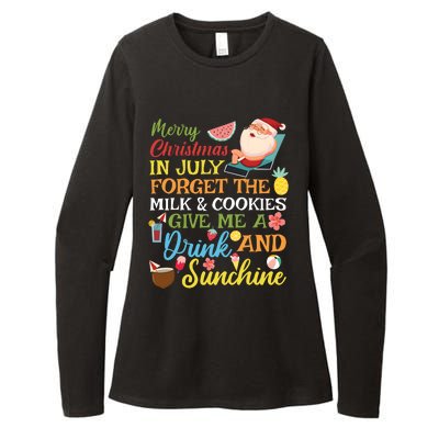 Christmas In July Forget The Milk And Cookie Womens CVC Long Sleeve Shirt