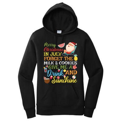 Christmas In July Forget The Milk And Cookie Women's Pullover Hoodie