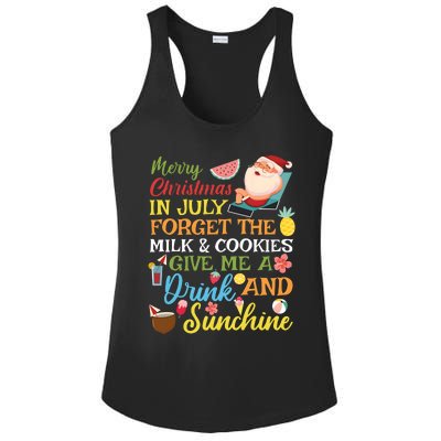 Christmas In July Forget The Milk And Cookie Ladies PosiCharge Competitor Racerback Tank