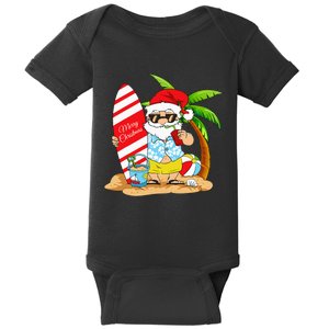 Christmas In July Summer Beach Vacation Baby Bodysuit