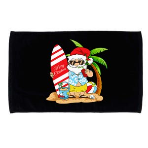 Christmas In July Summer Beach Vacation Microfiber Hand Towel