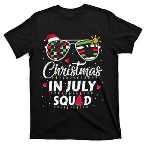 Christmas In July Squad Funny Summer Xmas T-Shirt