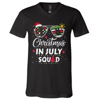 Christmas In July Squad Funny Summer Xmas V-Neck T-Shirt