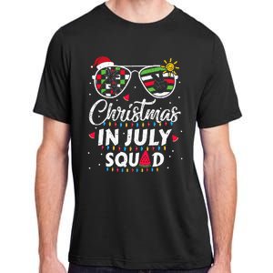 Christmas In July Squad Funny Summer Xmas Adult ChromaSoft Performance T-Shirt