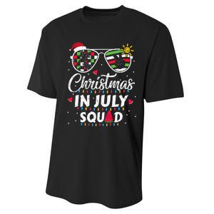 Christmas In July Squad Funny Summer Xmas Performance Sprint T-Shirt