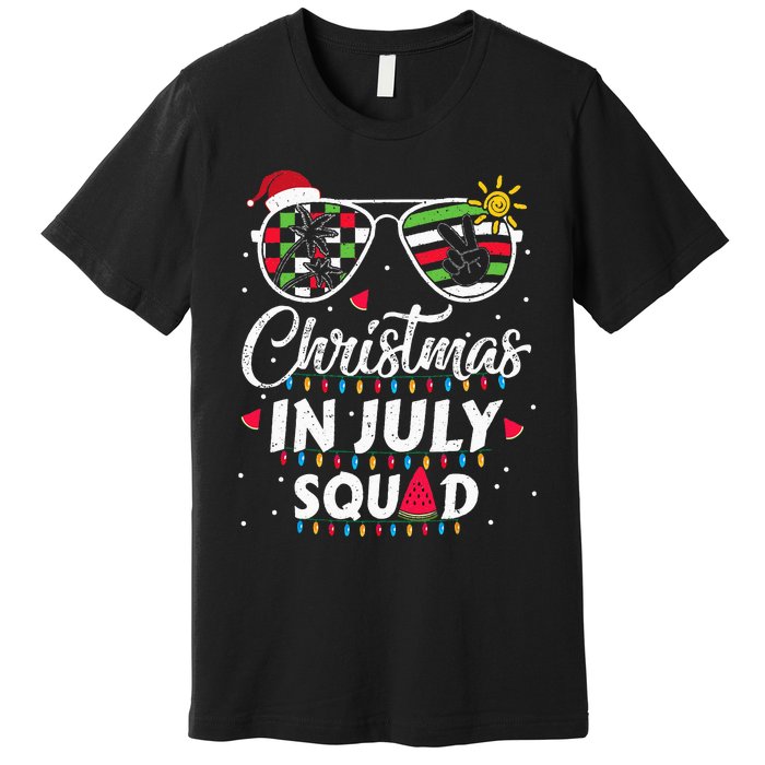 Christmas In July Squad Funny Summer Xmas Premium T-Shirt